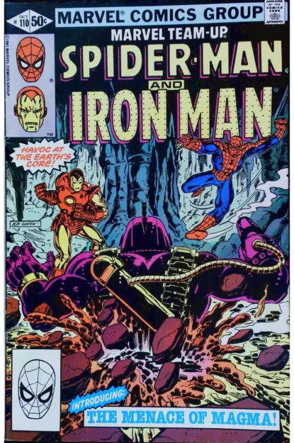 MARVEL TEAM-UP (1972) #110 - Marvel - lecubeacomics.com Couverture de MARVEL TEAM-UP (1972) #110 - par Bob Layton - lecubeacomics.com