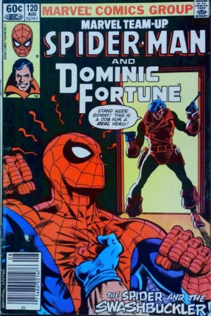 Couverture de MARVEL TEAM-UP (1972) #120 - par Kerry Gammill - lecubeacomics.com