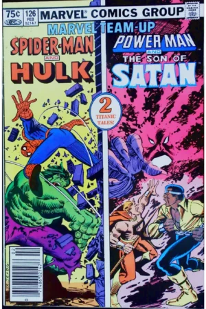 Couverture de MARVEL TEAM-UP (1972) #126 - par John Romita Jr. - lecubeacomics.com