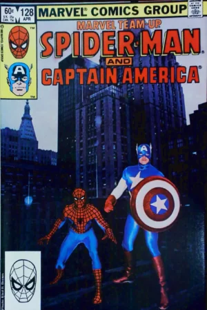 Couverture de MARVEL TEAM-UP (1972) #128 - par Eliot R. Brown - lecubeacomics.com
