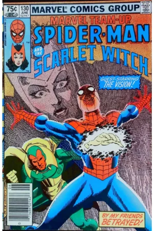 Couverture de MARVEL TEAM-UP (1972) #130 - par John Romita Jr. - lecubeacomics.com