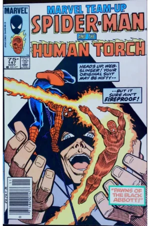Couverture de MARVEL TEAM-UP (1972) #147 - par John Romita - lecubeacomics.com