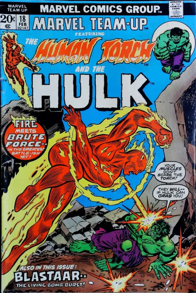 Marvel Team-Up #18, vue de l'exemplaire