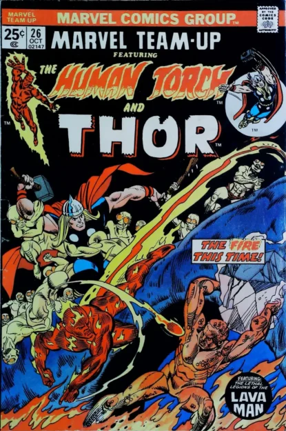 Couverture de MARVEL TEAM-UP (1972) #26 - par Gil Kane - lecubeacomics.com