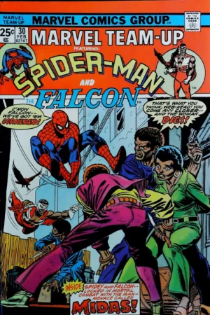 Couverture de MARVEL TEAM-UP (1972) #30 - par Frank Giacoia - lecubeacomics.com