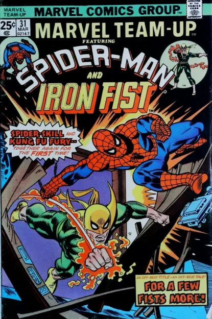 Couverture de MARVEL TEAM-UP (1972) #31 - par Frank Giacoia - lecubeacomics.com