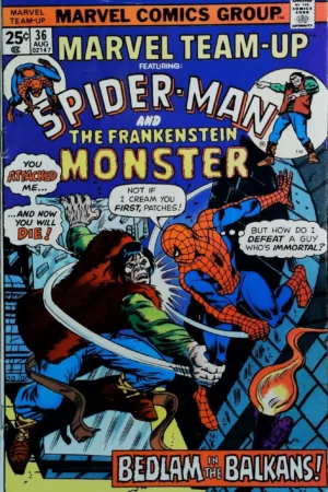 Couverture de MARVEL TEAM-UP (1972) #36 - par Mike Esposito - lecubeacomics.com