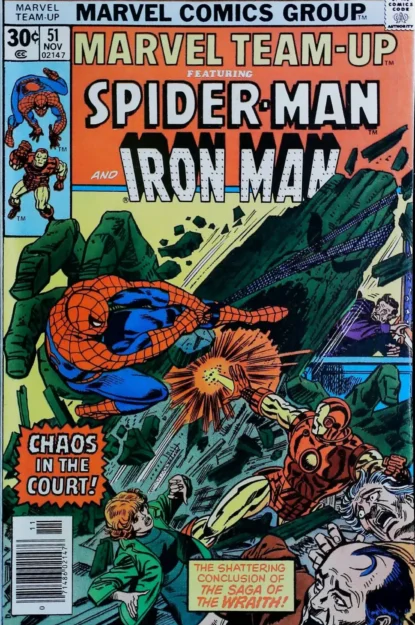 MARVEL TEAM-UP (1972) #51 - Marvel - lecubeacomics.com Couverture de MARVEL TEAM-UP (1972) #51 - par Gil Kane - lecubeacomics.com