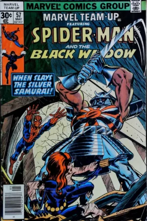 Couverture de MARVEL TEAM-UP (1972) #57 - par Dave Cockrum - lecubeacomics.com