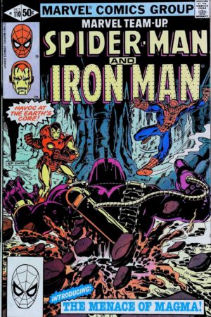 Couverture de MARVEL TEAM-UP (1972) #110 - par Bob Layton - lecubeacomics.com