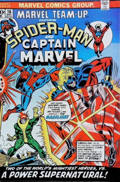 Couverture de MARVEL TEAM-UP (1972) #16 - par John Romita - lecubeacomics.com