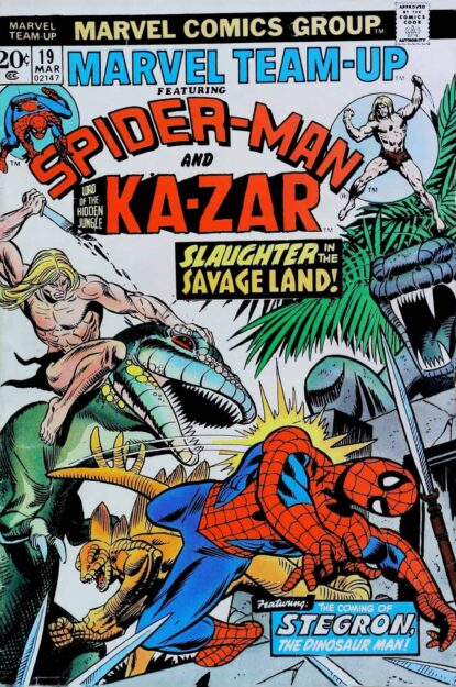 Couverture de MARVEL TEAM-UP (1972) #19 - par Gil Kane - lecubeacomics.com