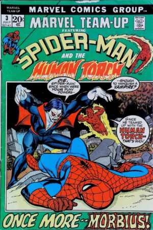 Couverture de MARVEL TEAM-UP (1972) #3 - par Gil Kane - lecubeacomics.com