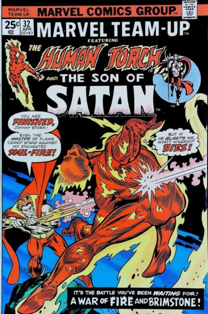 MARVEL TEAM-UP (1972) #32 - Marvel - lecubeacomics.com Couverture de MARVEL TEAM-UP (1972) #32 - par Gil Kane - lecubeacomics.com
