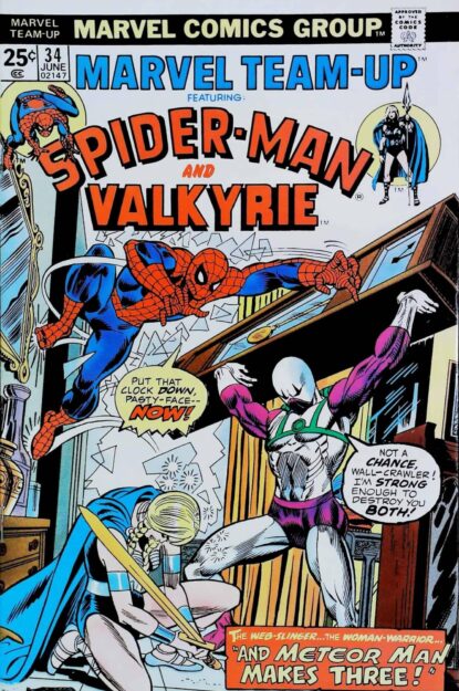 Couverture de MARVEL TEAM-UP (1972) #34 - par Gil Kane - lecubeacomics.com