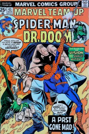 Couverture de MARVEL TEAM-UP (1972) #43 - par Frank Giacoia - lecubeacomics.com
