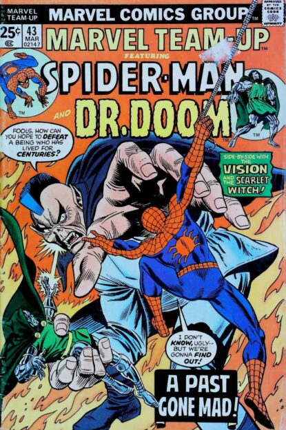 Couverture de MARVEL TEAM-UP (1972) #43 - par Frank Giacoia - lecubeacomics.com