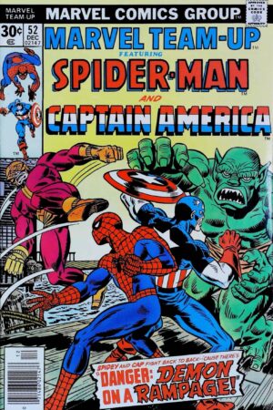 Couverture de MARVEL TEAM-UP (1972) #52 - par Al Milgrom - lecubeacomics.com