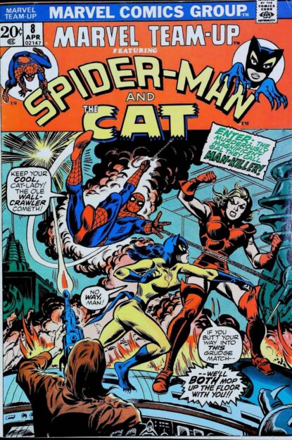 Couverture de MARVEL TEAM-UP (1972) #8 - par John Romita - lecubeacomics.com