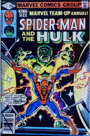 Couverture de MARVEL TEAM-UP ANNUAL (1976) #2 - par - lecubeacomics.com