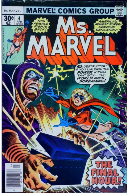 MS. MARVEL (1977) #4 - Marvel - lecubeacomics.com Couverture de MS. MARVEL (1977) #4 - par Ed Hannigan - lecubeacomics.com