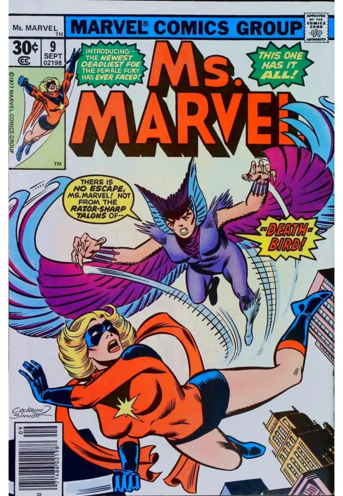 Ms. Marvel #9 - 1St Deathbird, exemplaire VF 8.0, recto