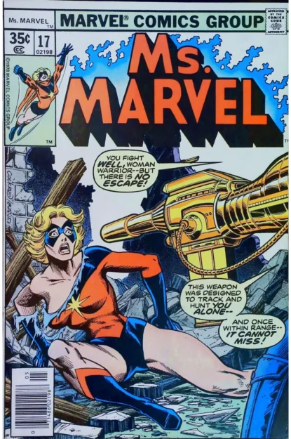 MS. MARVEL (1977) #17 - Marvel - lecubeacomics.com Couverture de MS. MARVEL (1977) #17 - par Dave Cockrum - lecubeacomics.com