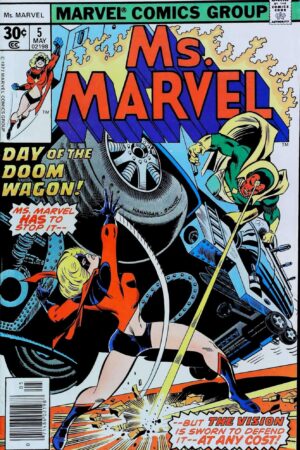 Couverture de MS. MARVEL (1977) #5 - par Ed Hannigan - lecubeacomics.com