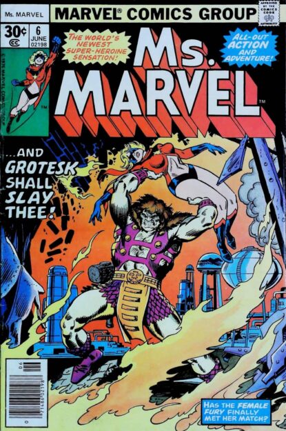 MS. MARVEL (1977) #6 - Marvel - lecubeacomics.com Couverture de MS. MARVEL (1977) #6 - par John Buscema - lecubeacomics.com