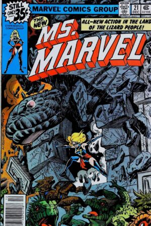 Couverture de MS. MARVEL (1977) #21 - par Dave Cockrum - lecubeacomics.com