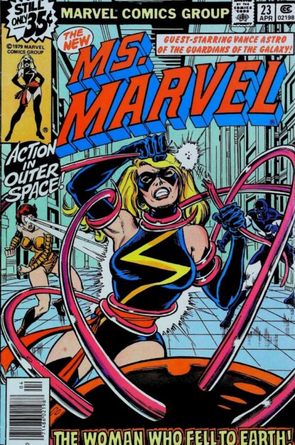 MS. MARVEL (1977) #23 - Marvel - lecubeacomics.com Couverture de MS. MARVEL (1977) #23 - par Dave Cockrum - lecubeacomics.com