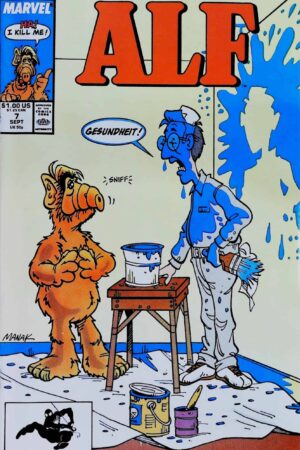 Couverture de ALF (1988) #7 - par Dave Manak - lecubeacomics.com