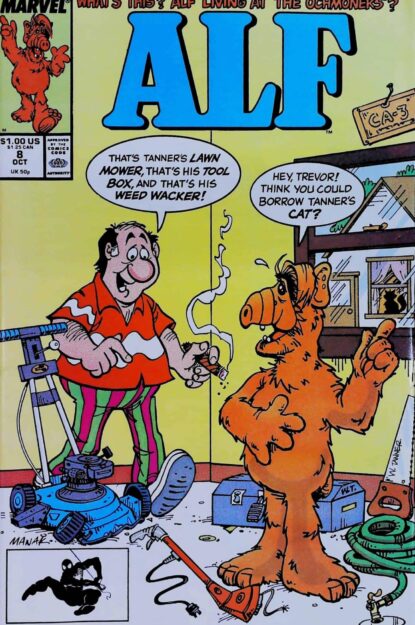 ALF (1988) #8 - Marvel - lecubeacomics.com Couverture de ALF (1988) #8 - par Dave Manak - lecubeacomics.com