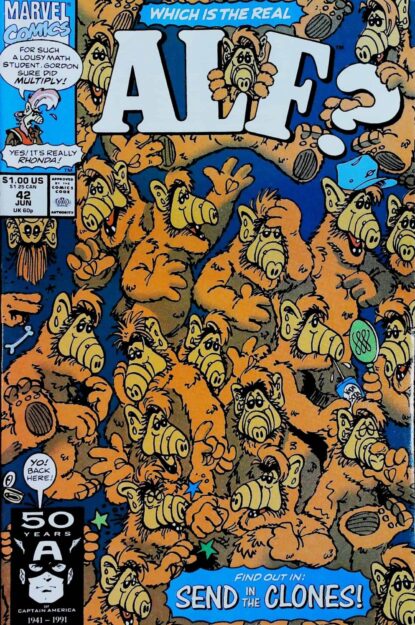 ALF (1988) #42 - Marvel - lecubeacomics.com Couverture de ALF (1988) #42 - par Dave Manak - lecubeacomics.com