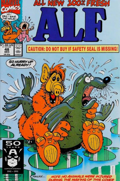 Couverture de ALF (1988) #48 - par Dave Manak - lecubeacomics.com