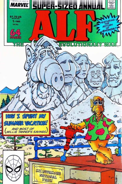 ALF ANNUAL (1988) #1 - Marvel - lecubeacomics.com Couverture de ALF ANNUAL (1988) #1 - par Dave Manak - lecubeacomics.com