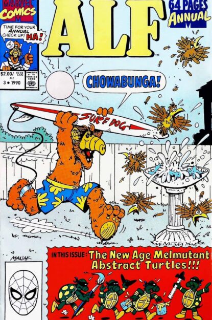 ALF ANNUAL (1988) #3 - Marvel - lecubeacomics.com Couverture de ALF ANNUAL (1988) #3 - par Dave Manak - lecubeacomics.com