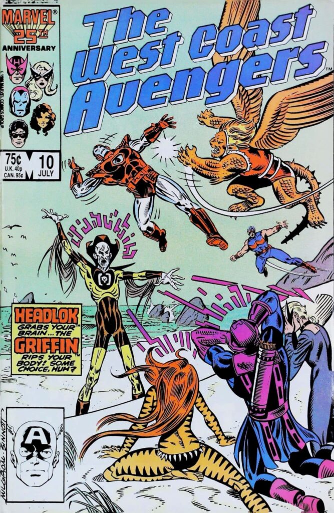 Avengers West Coast #10, vue de l'exemplaire
