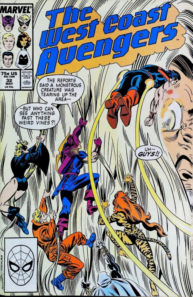 Avengers West Coast #32, vue de l'exemplaire