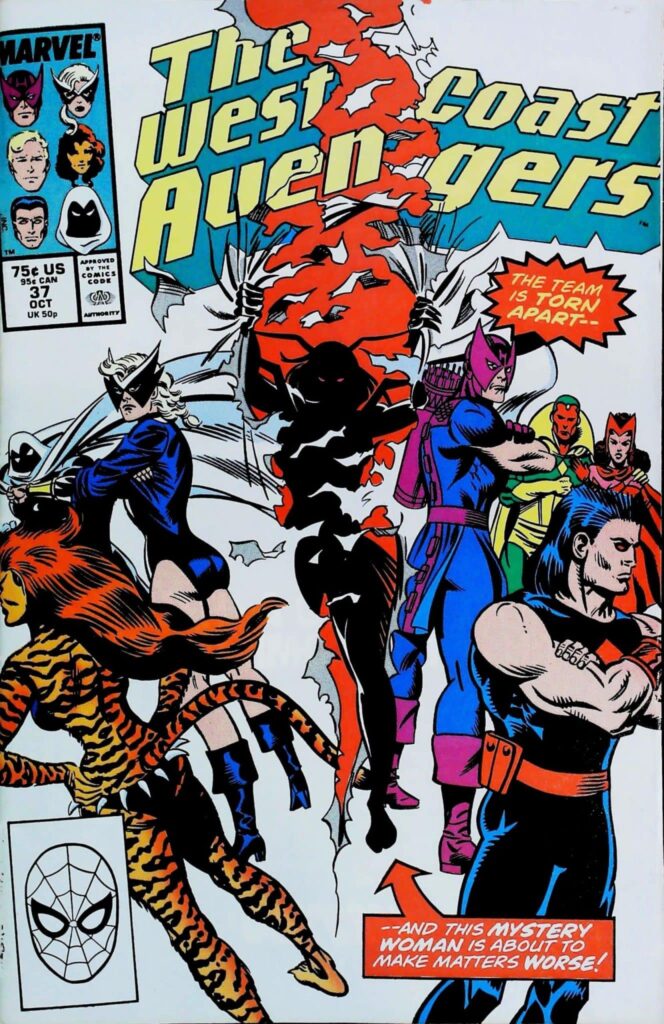Avengers West Coast #37, vue de l'exemplaire