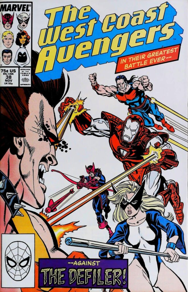 Avengers West Coast #38, vue de l'exemplaire