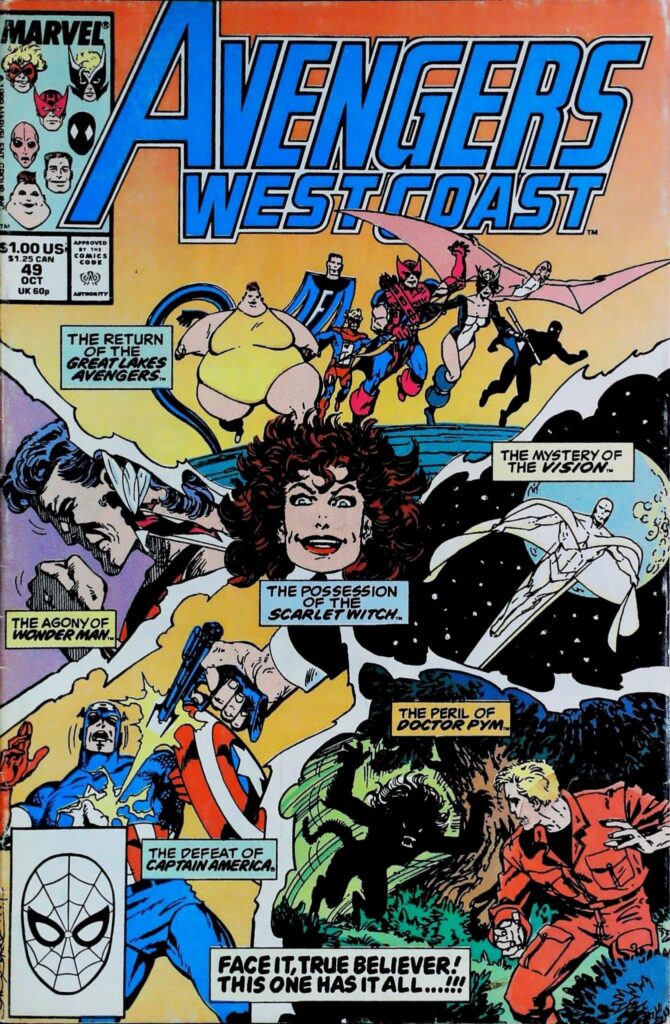 Avengers West Coast #49, vue de l'exemplaire