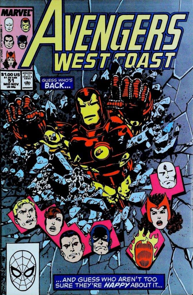 Avengers West Coast #51, vue de l'exemplaire