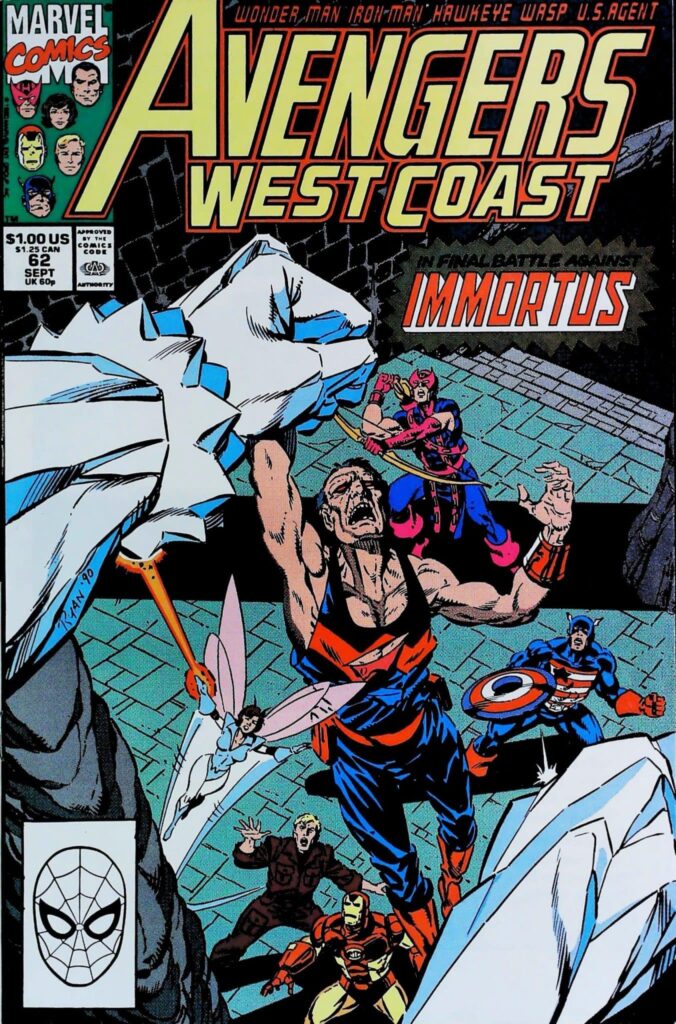 Avengers West Coast #62, vue de l'exemplaire