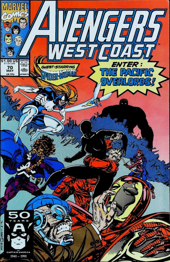 Avengers West Coast #72, vue de l'exemplaire