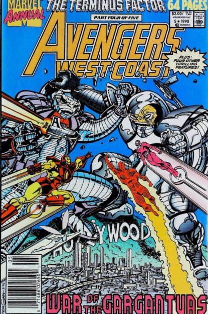 AVENGERS WEST COAST ANNUAL (1989) #5 - Marvel - lecubeacomics.com Couverture de AVENGERS WEST COAST ANNUAL (1989) #5 - par Tom Morgan - lecubeacomics.com