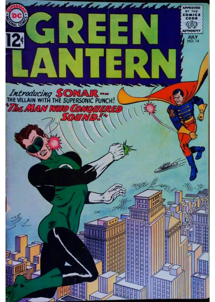 Green Lantern #14, vue de l'exemplaire