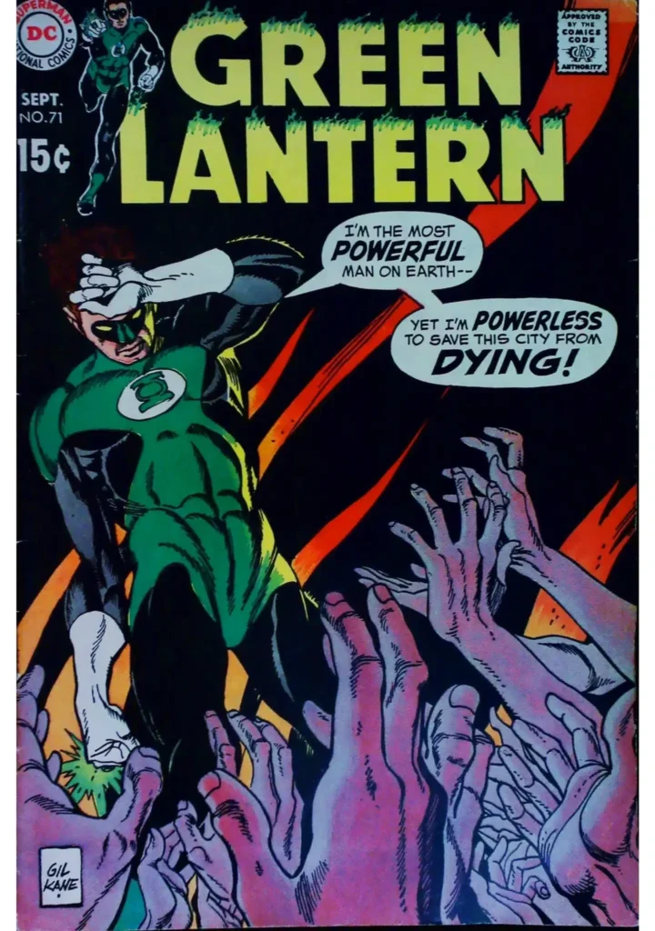 Green Lantern #71, vue de l'exemplaire