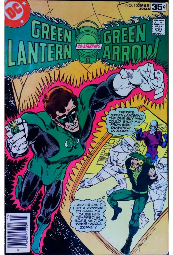 Green Lantern #102, vue de l'exemplaire