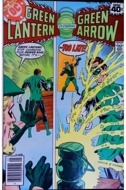 GREEN LANTERN (1960) #116 - 1ST GUY GARDNER AS A G.L - DC Comics - lecubeacomics.com Couverture de GREEN LANTERN (1960) #116 - 1ST GUY GARDNER AS A G.L - par Alex Saviuk - lecubeacomics.com
